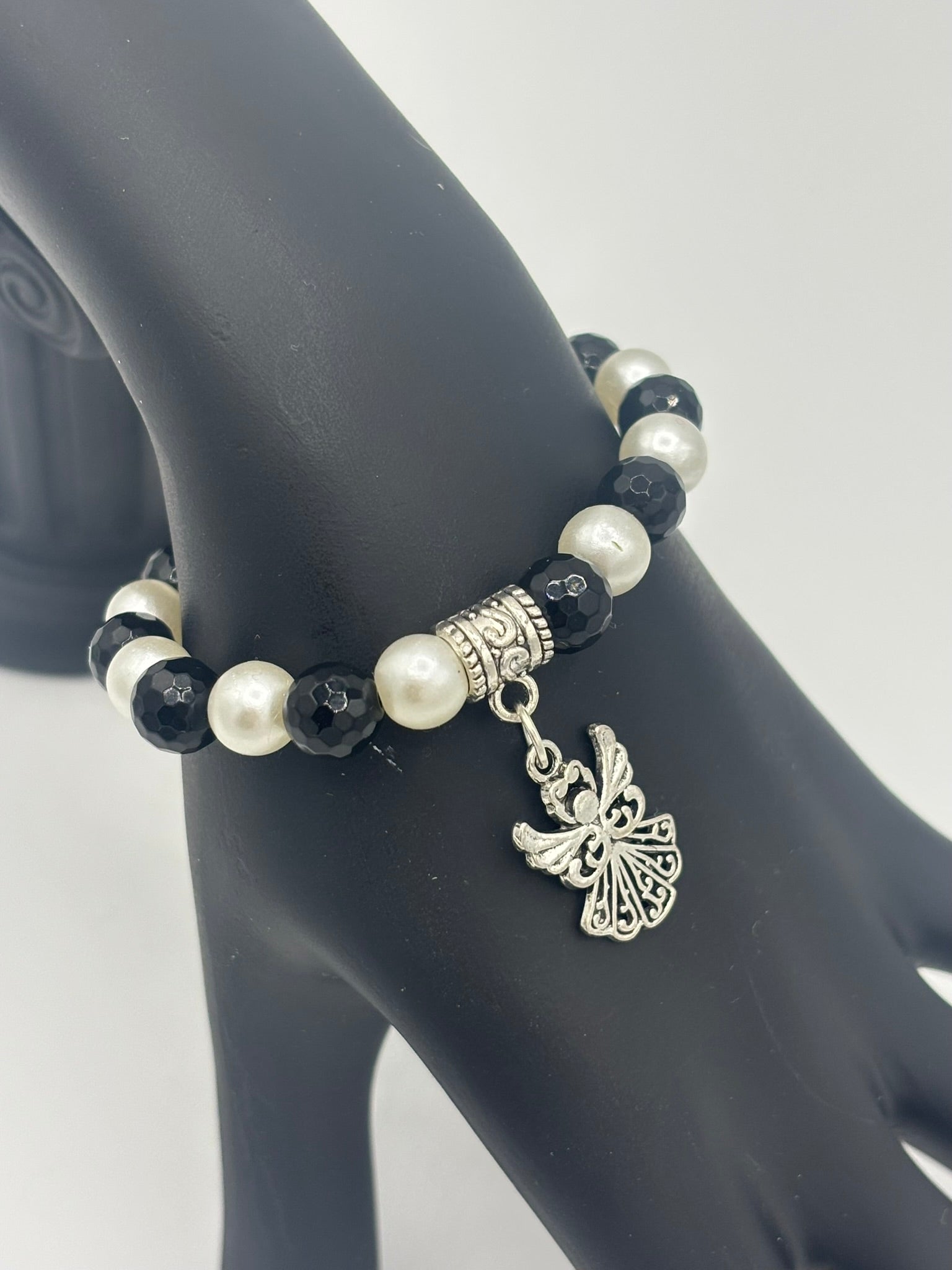 Z Collection - Black & White Pearl Angel