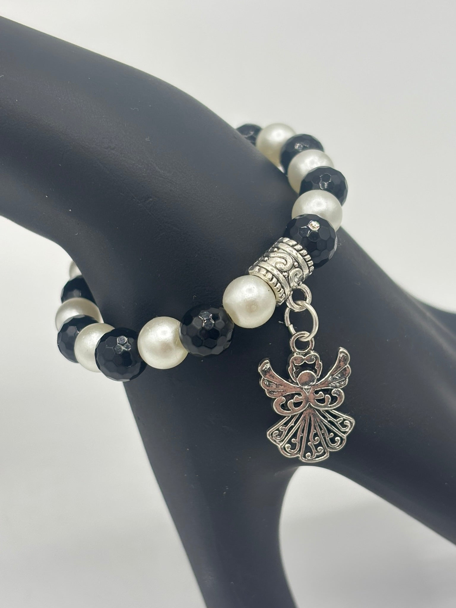 Z Collection - Black & White Pearl Angel