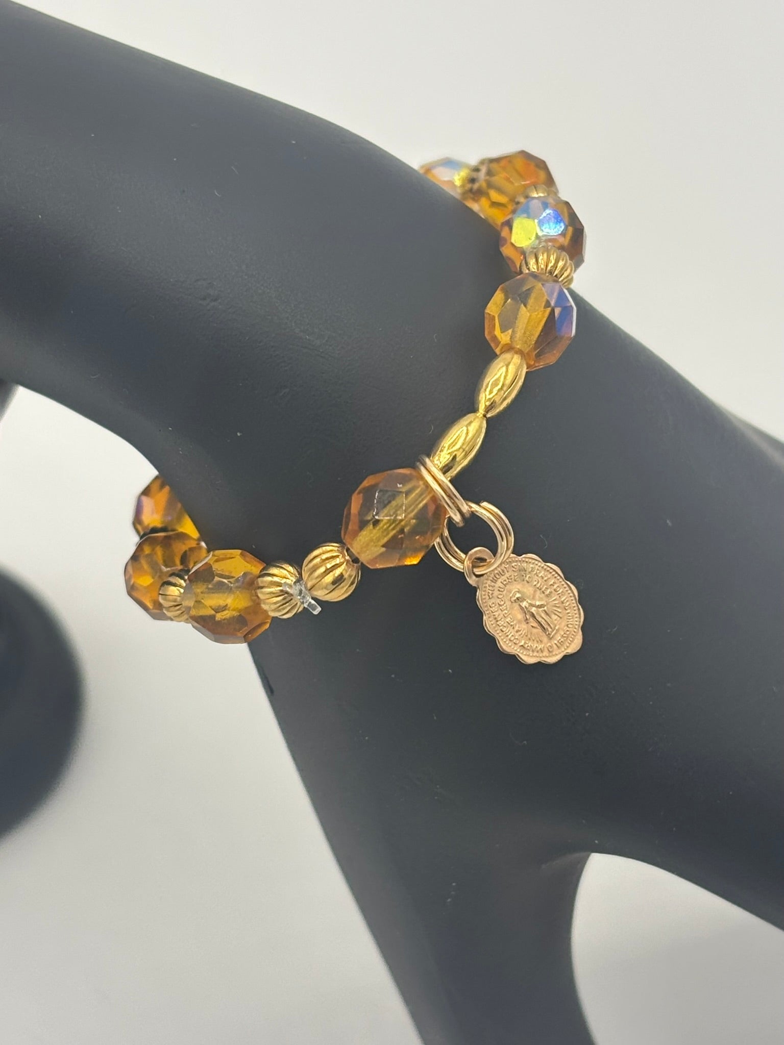 Z Collection - Butterscotch Crystal Youth Bracelet