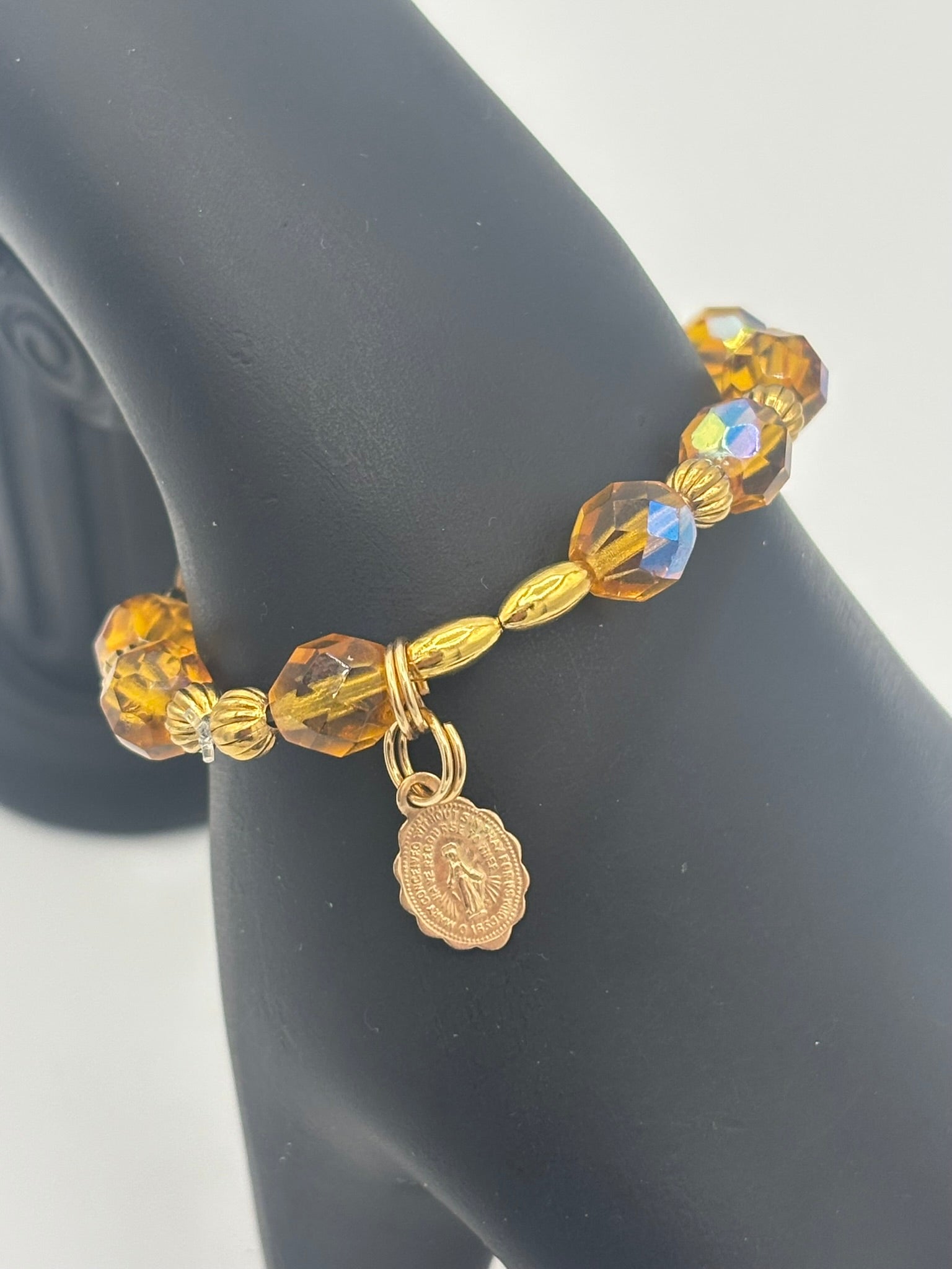 Z Collection - Butterscotch Crystal Youth Bracelet
