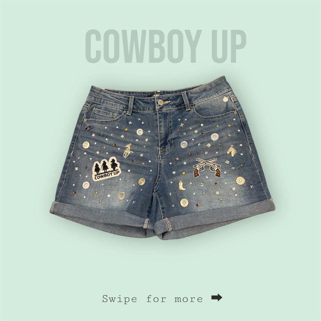 Cowboy Up Women's Jean Shorts