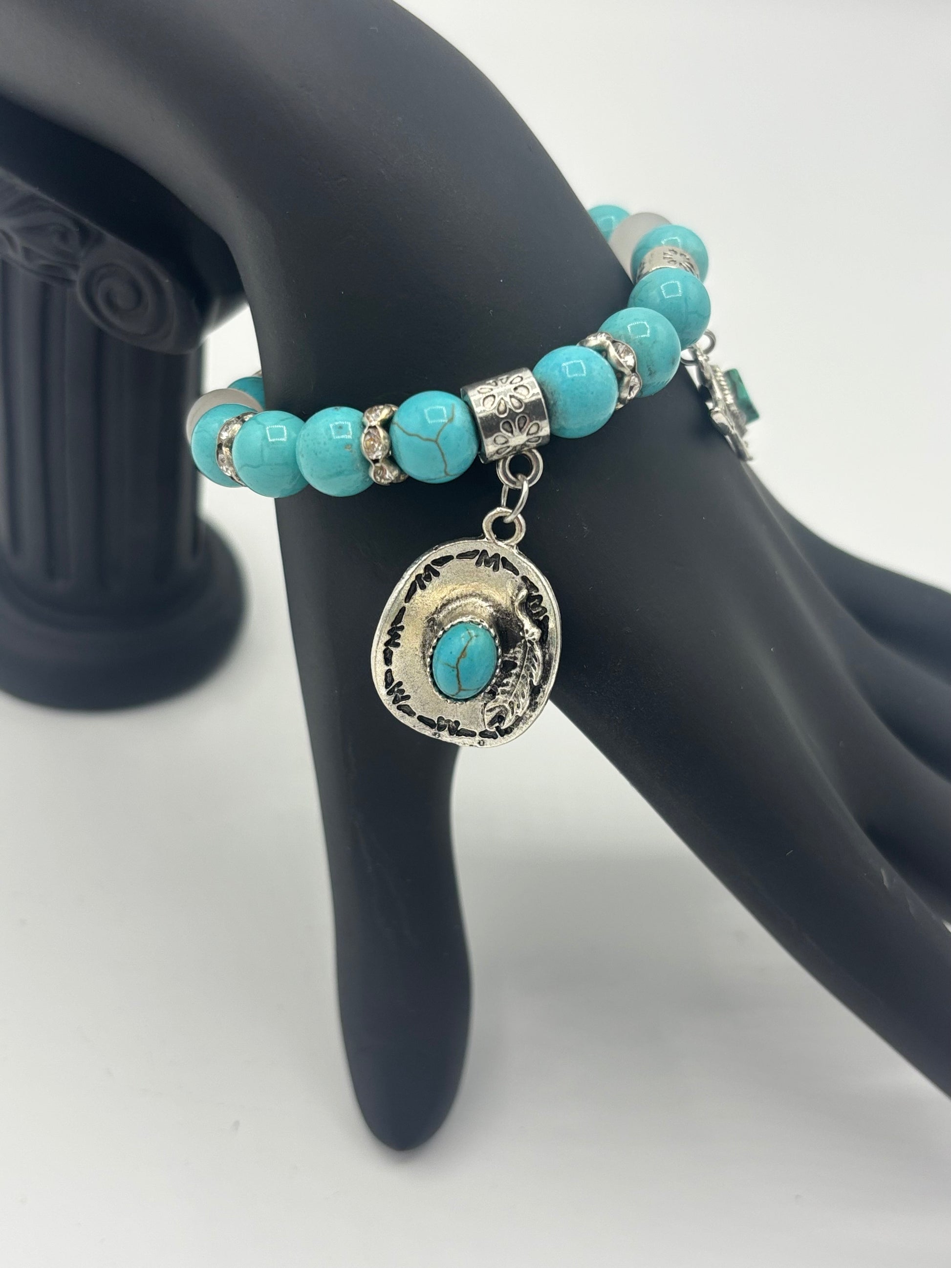 Country Girl - Cowboy Hat & Horns Women's Bracelet