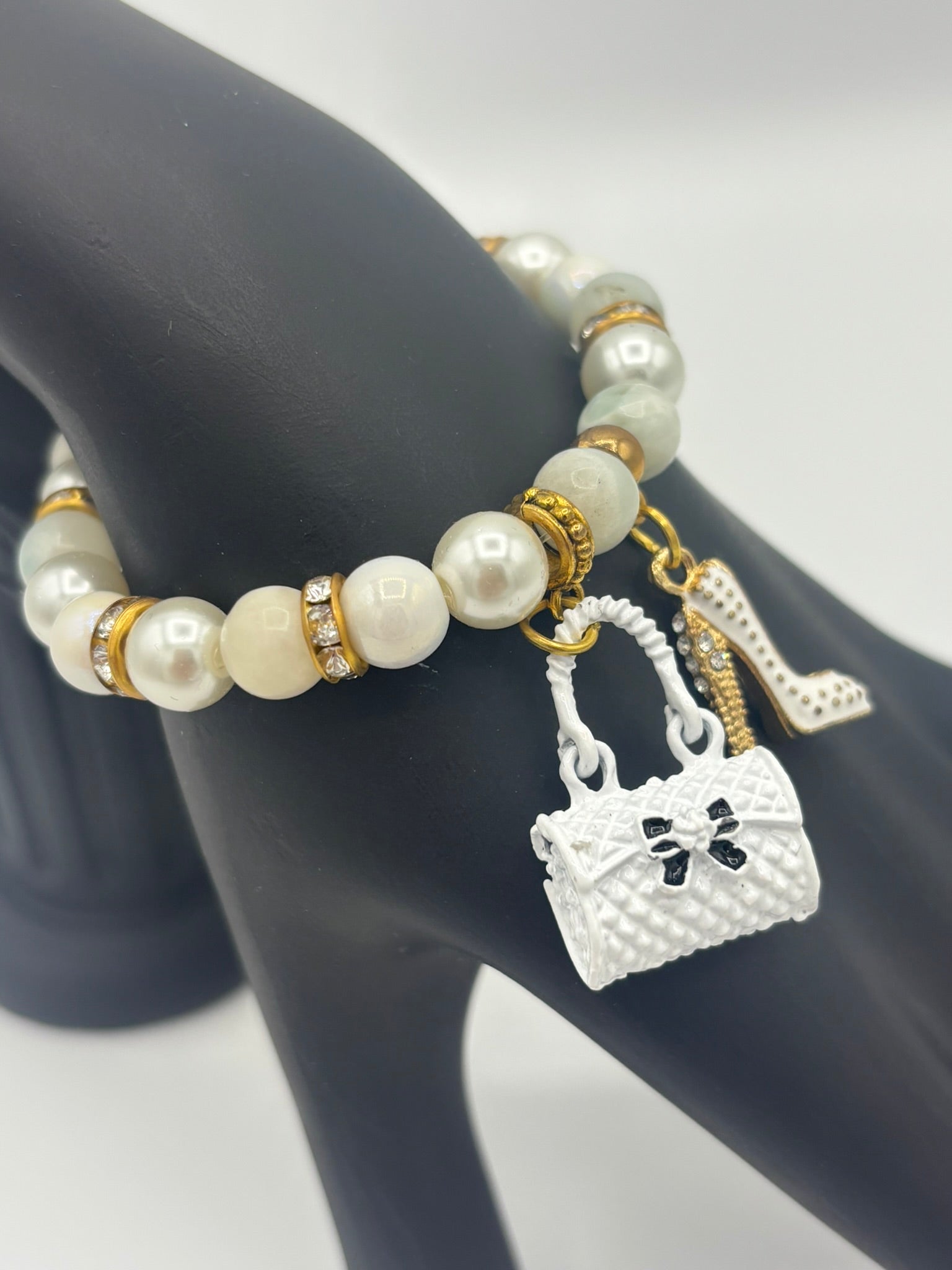 White Party Glamour in Motion Women's Bracelet