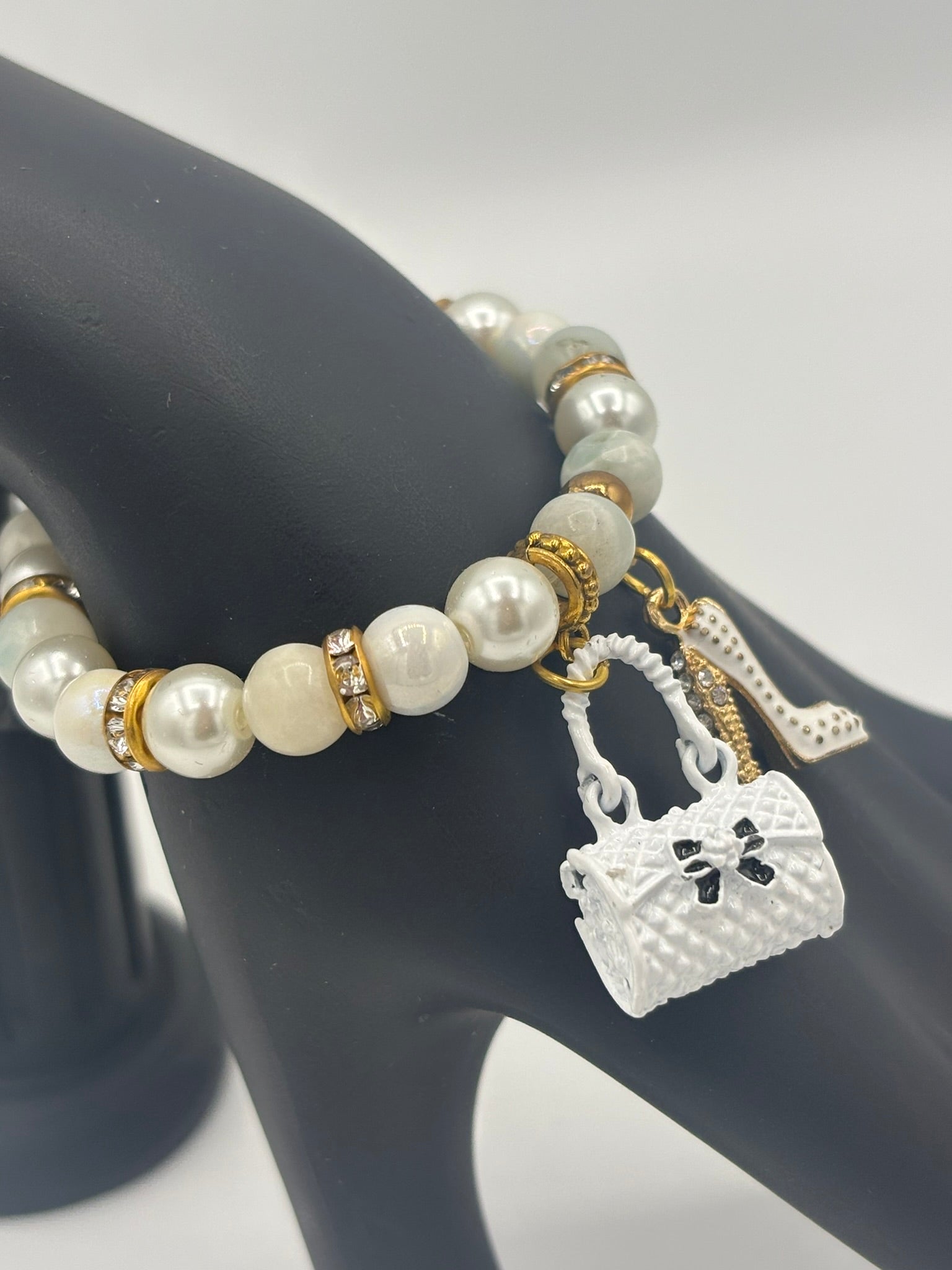 White Party Glamour in Motion Women's Bracelet