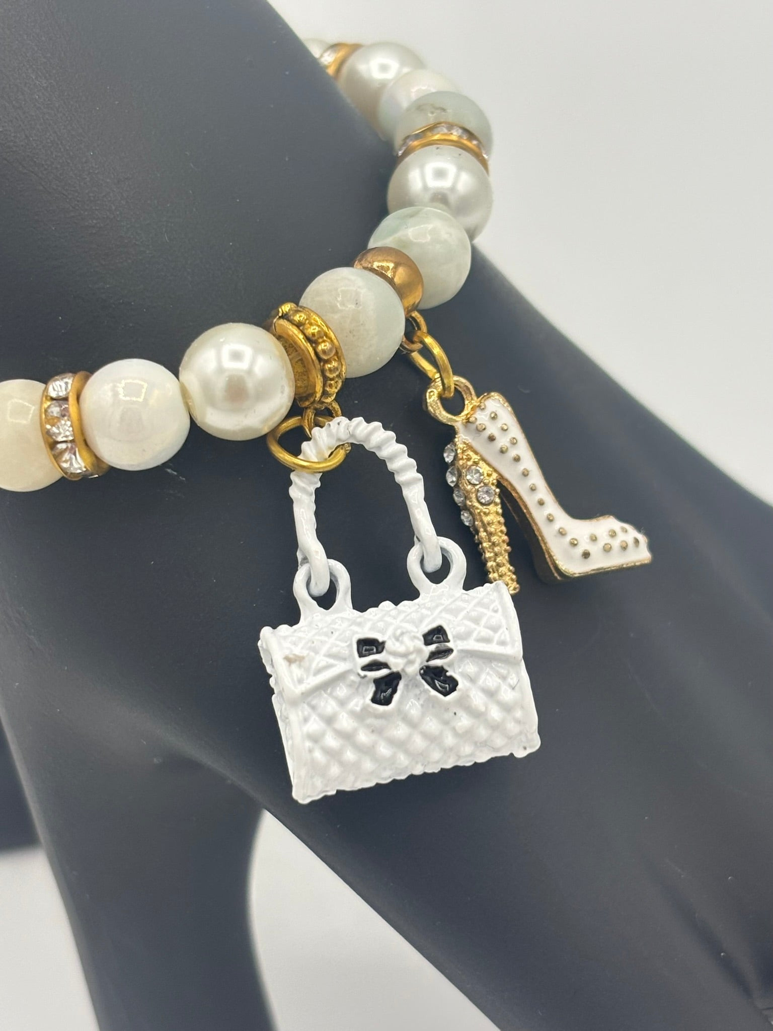 White Party Glamour in Motion Women's Bracelet