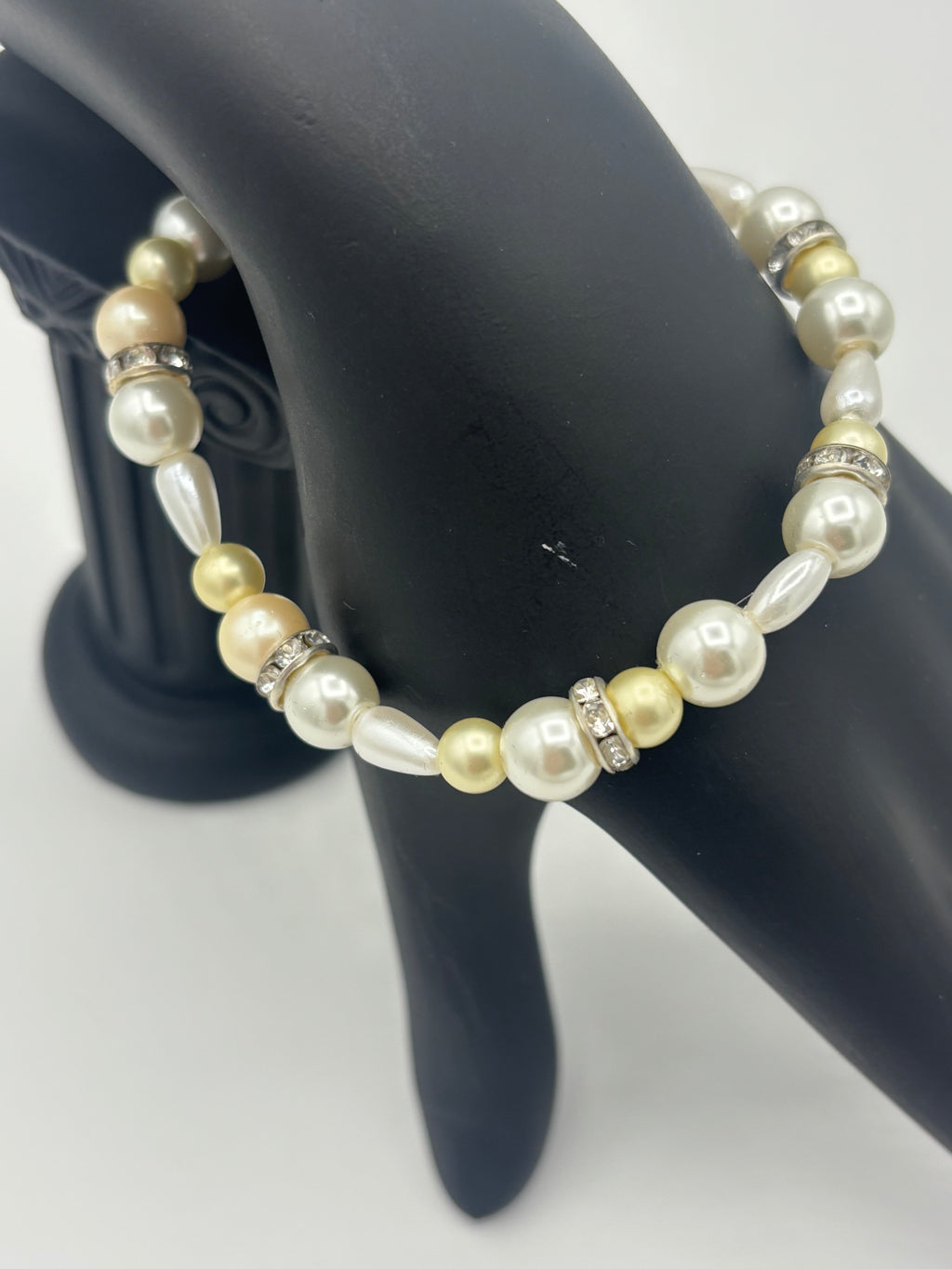 Golden & Classic Ivory  Pearl Women's Bracelet