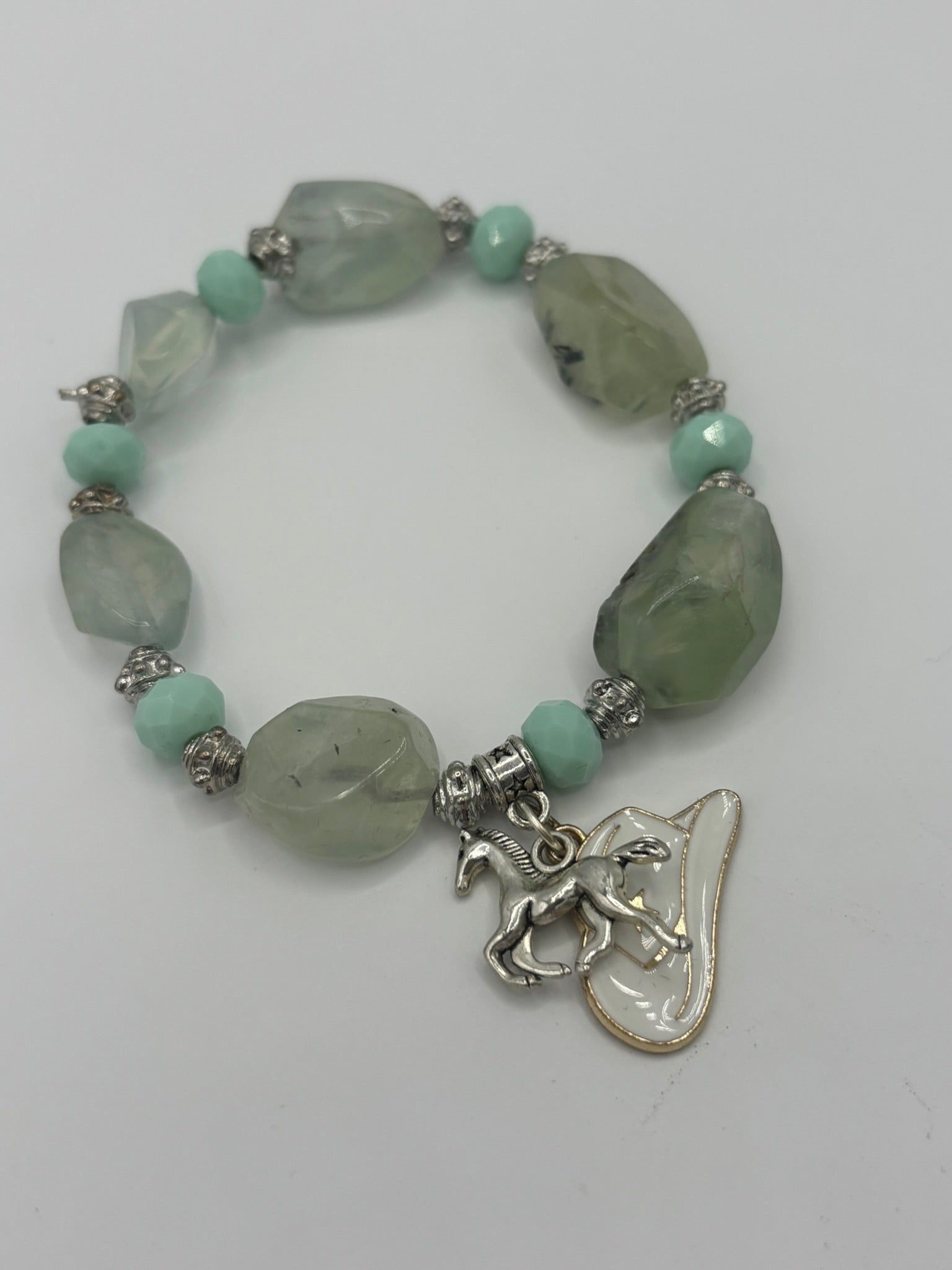 Country Girl - Light Emerald Stones Women's Bracelet