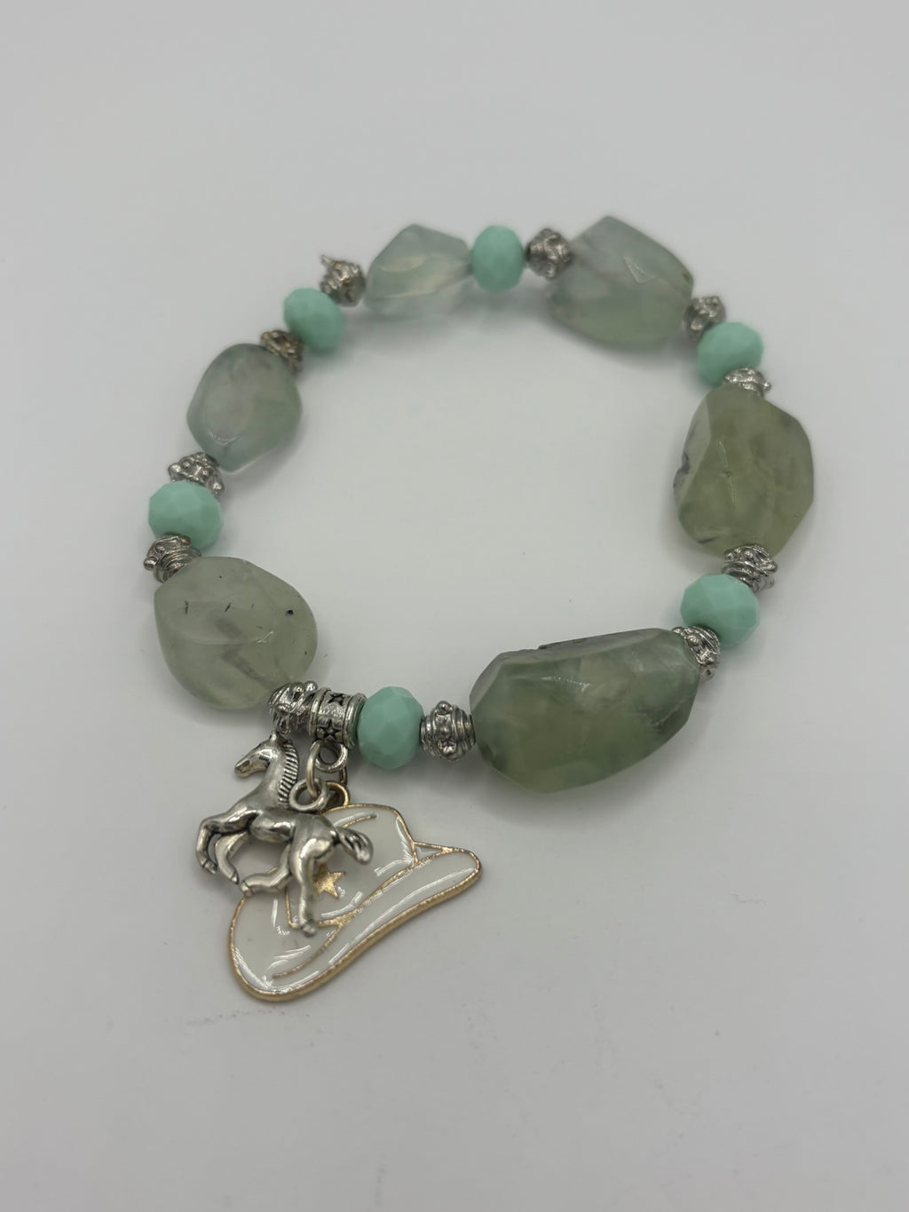 Country Girl - Light Emerald Stones Women's Bracelet