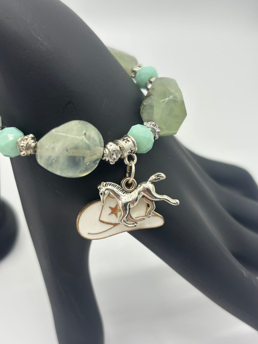 Country Girl - Light Emerald Stones Women's Bracelet
