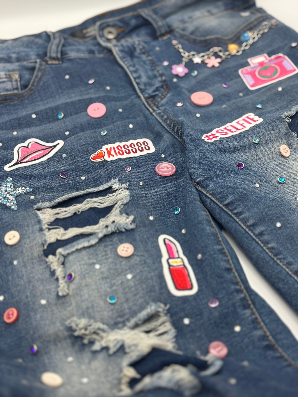 Lipstick & Selfies Women's  Jean Capris