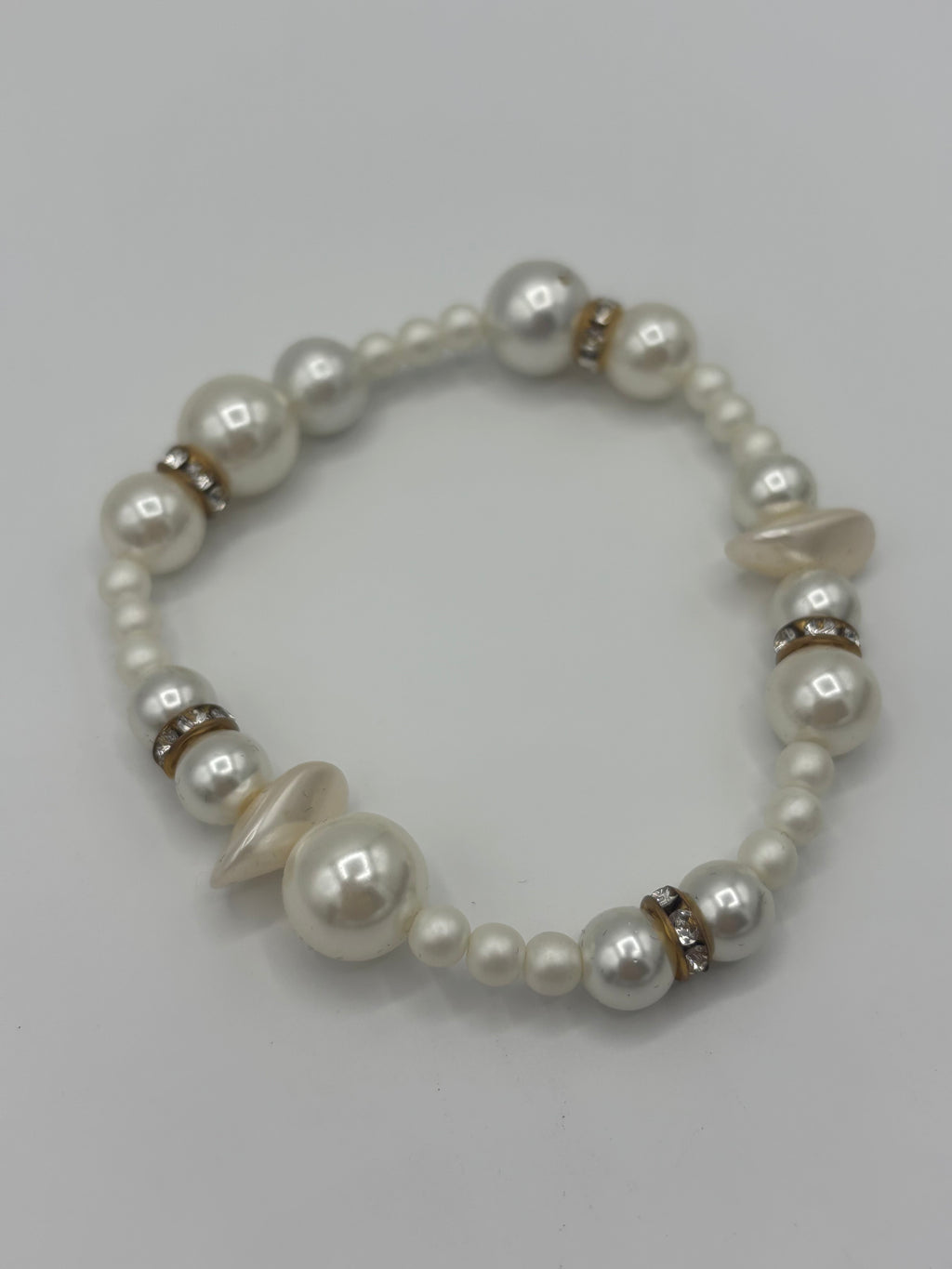 Classic Ivory & Light Golden Pearl Women's Bracelet