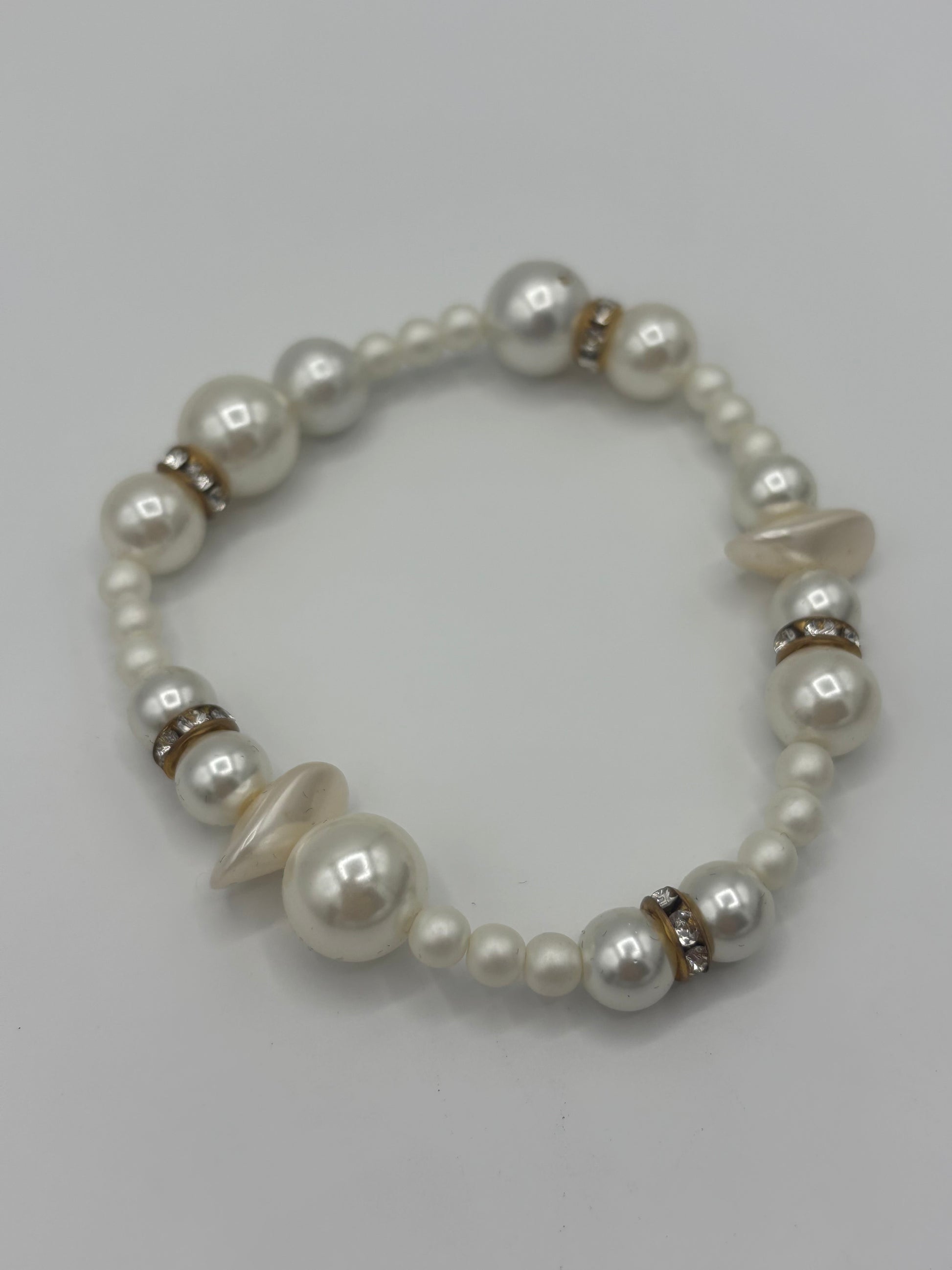Classic Ivory & Light Golden Pearl Women's Bracelet