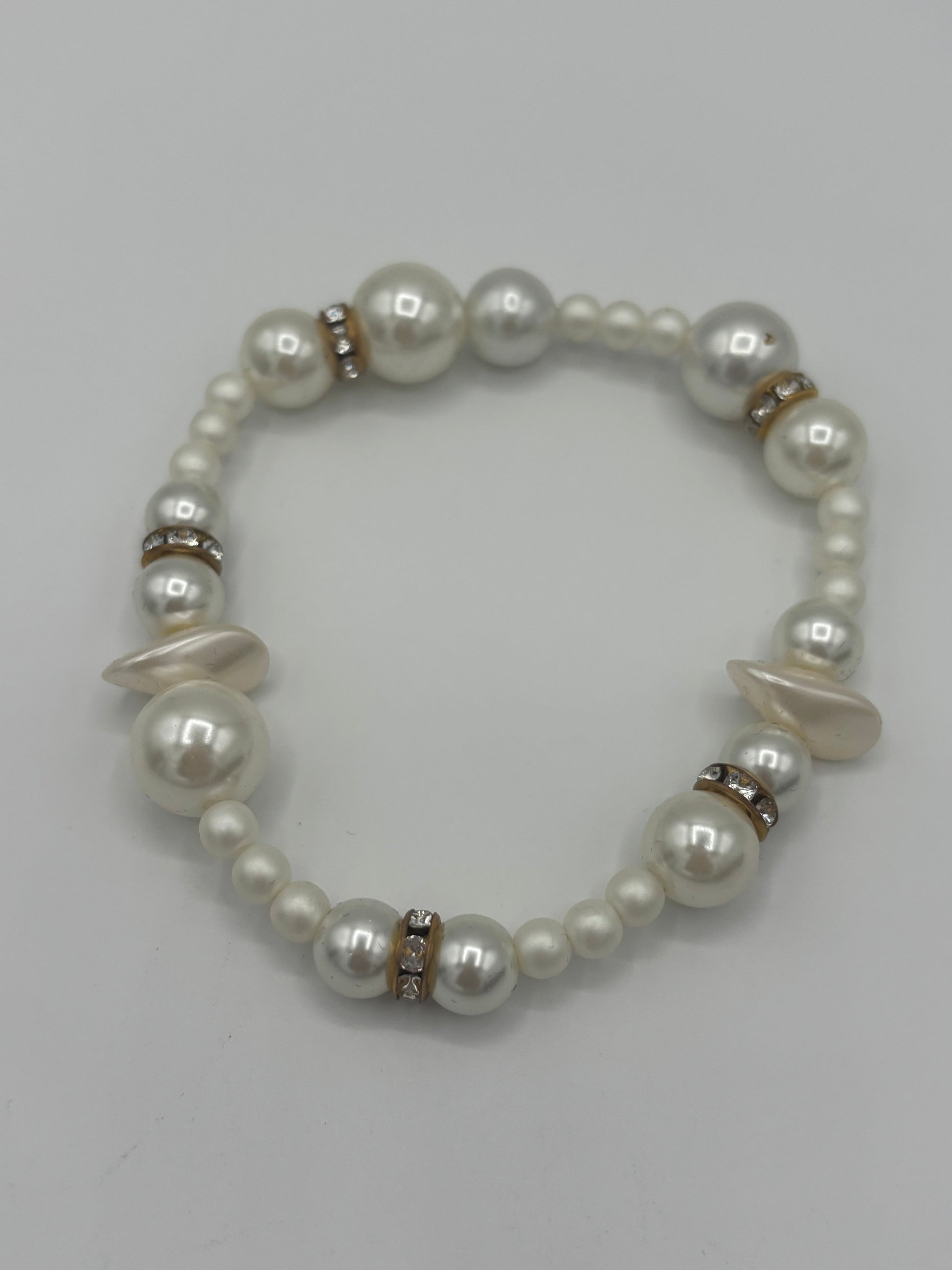Classic Ivory & Light Golden Pearl Women's Bracelet