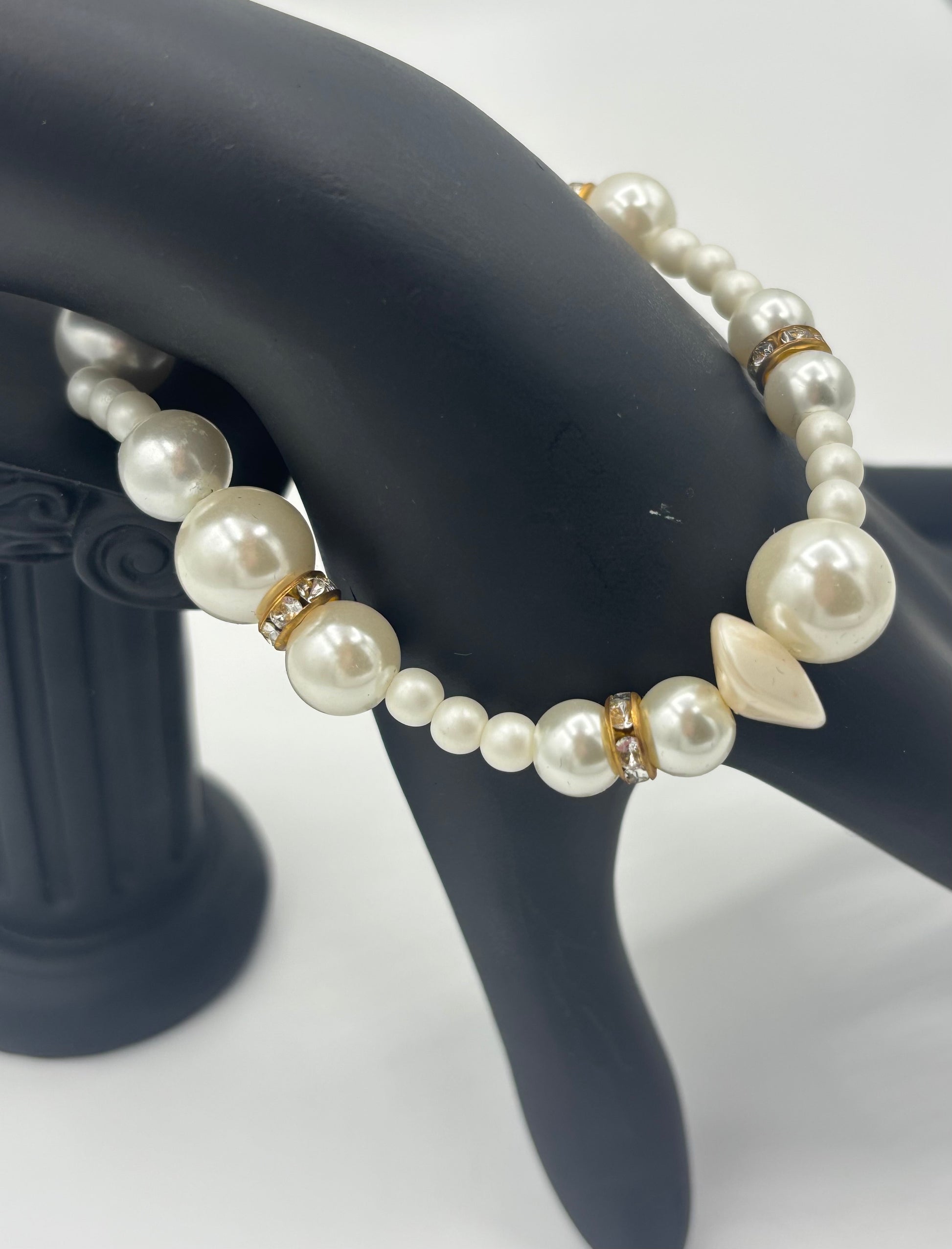 Classic Ivory & Light Golden Pearl Women's Bracelet