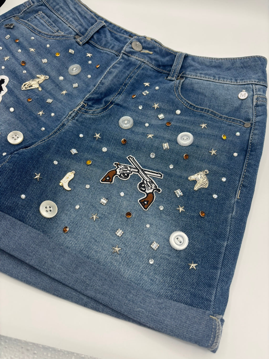 Cowboy Up Women's Jean Shorts