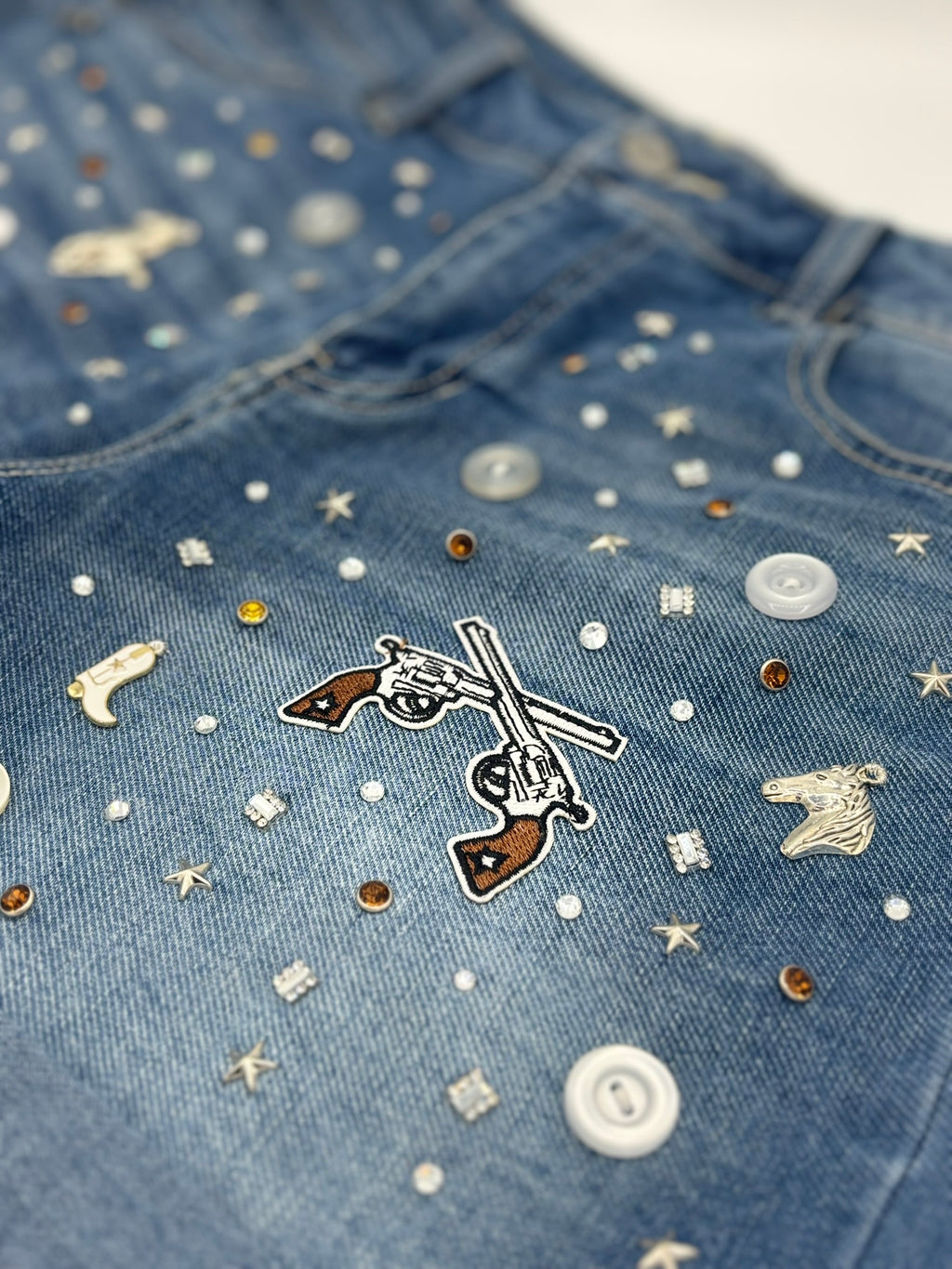 Cowboy Up Women's Jean Shorts