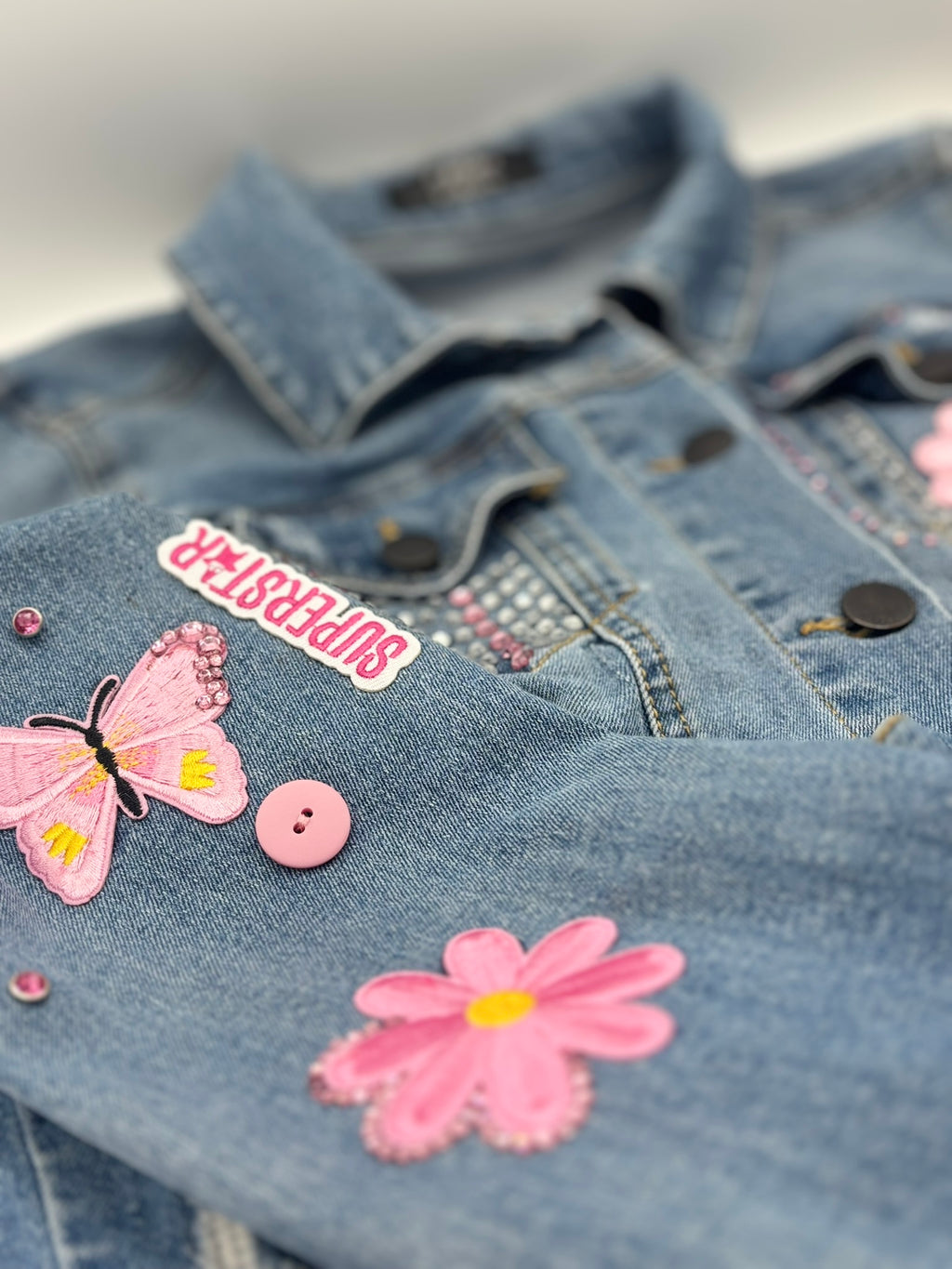 Pink Superstar - Denim Jacket (Youth)