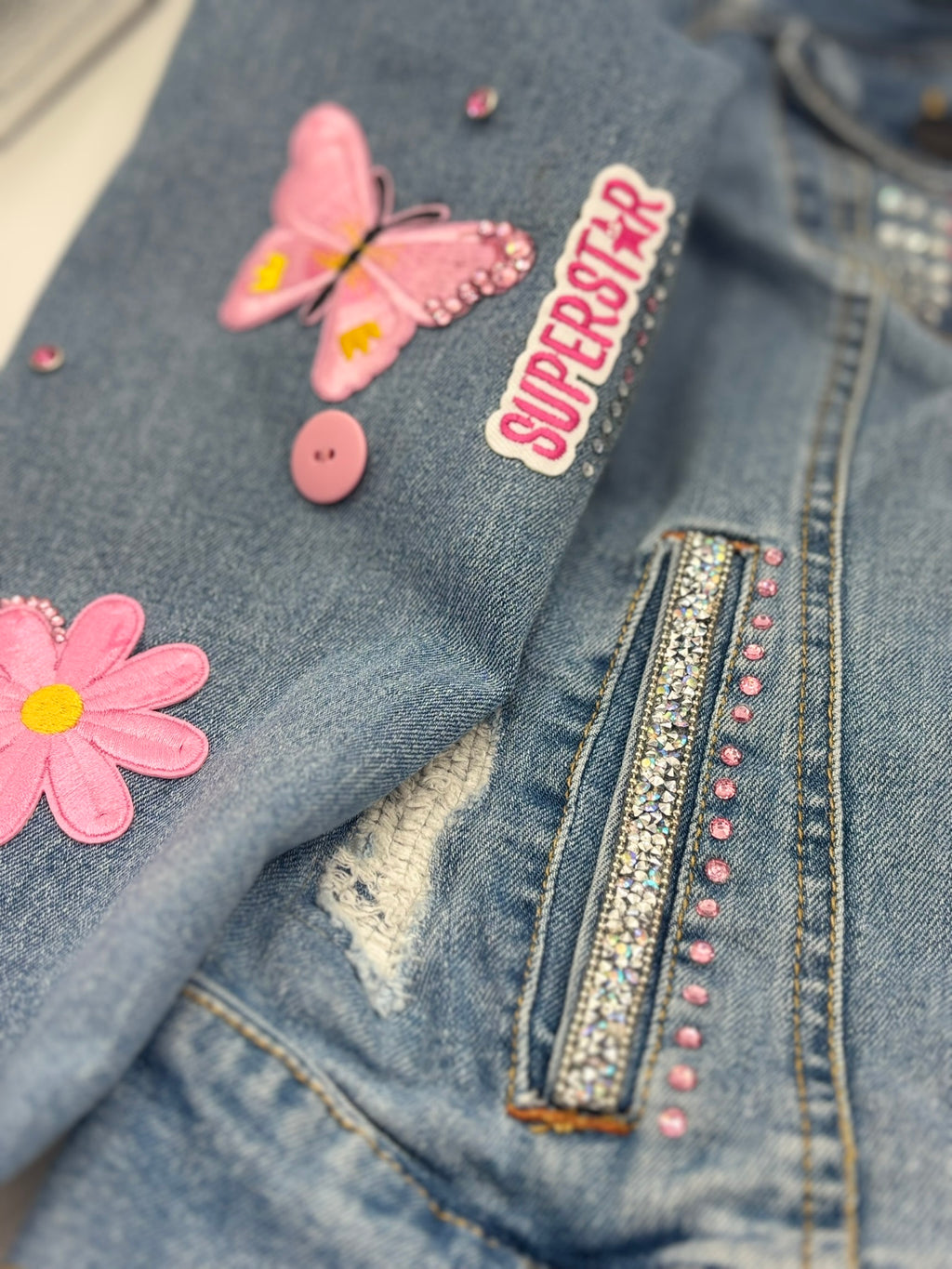 Pink Superstar - Denim Jacket (Youth)