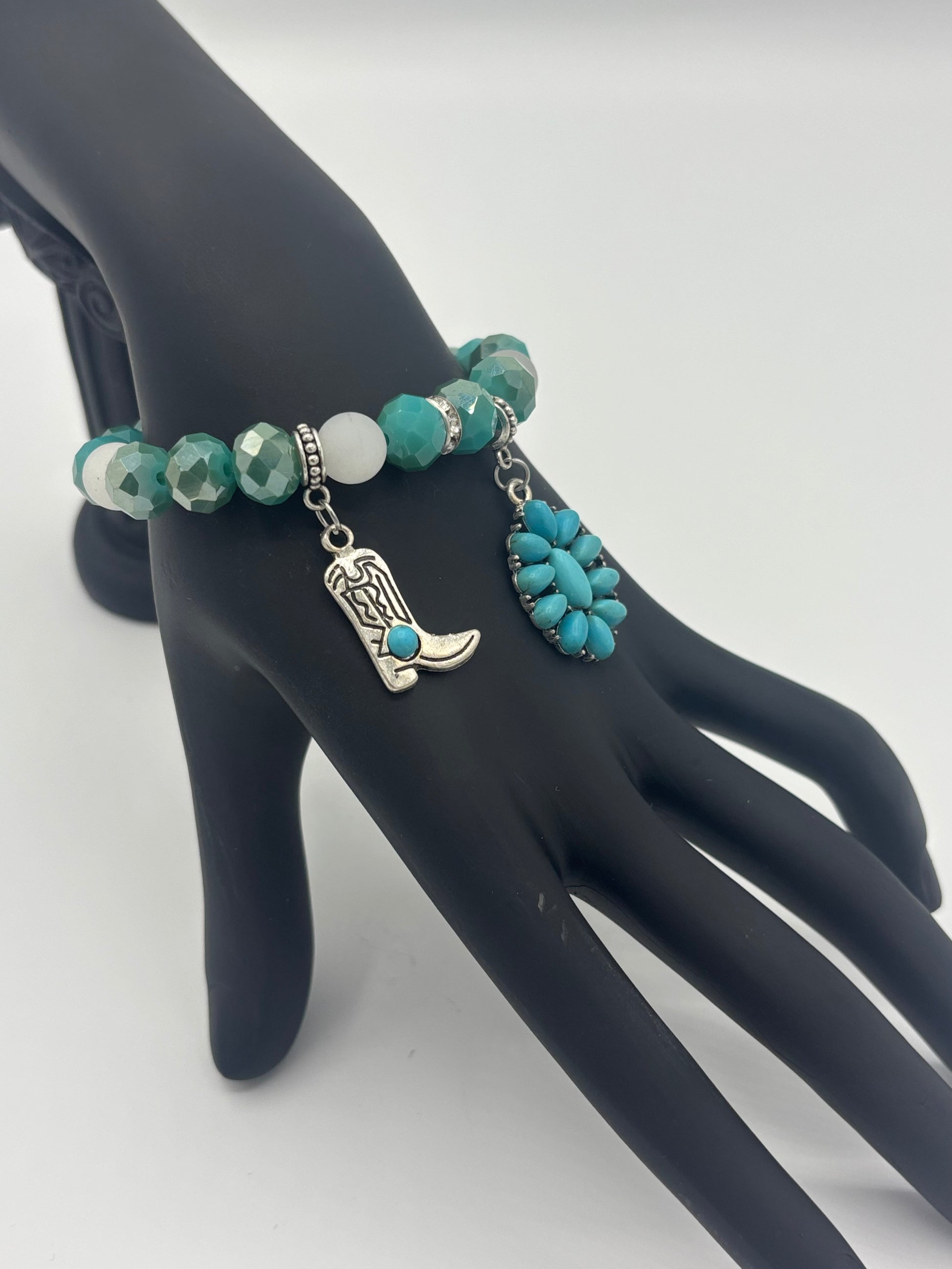 Country Girl - Turquoise Boot Women's Bracelet