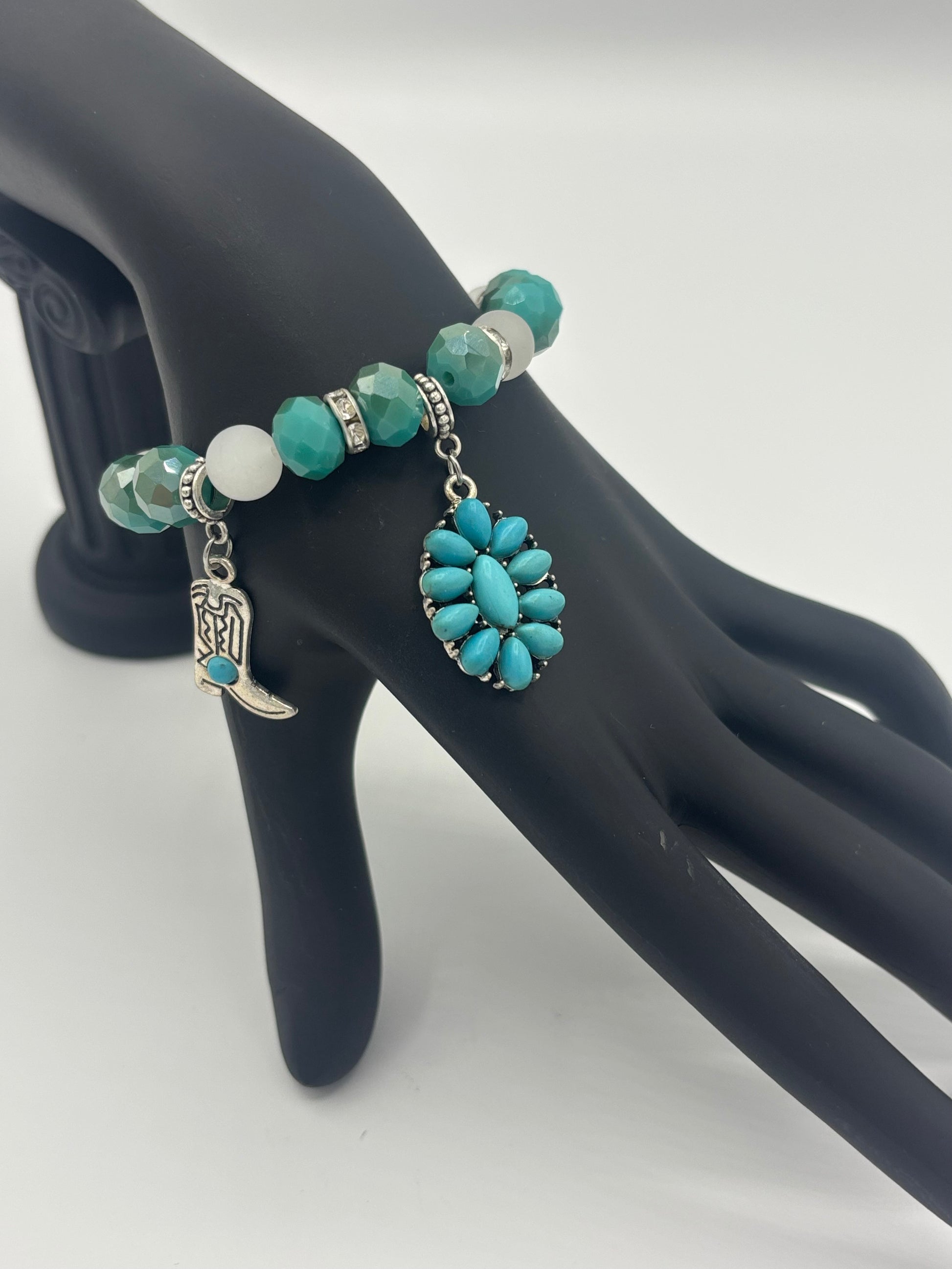 Country Girl - Turquoise Boot Women's Bracelet