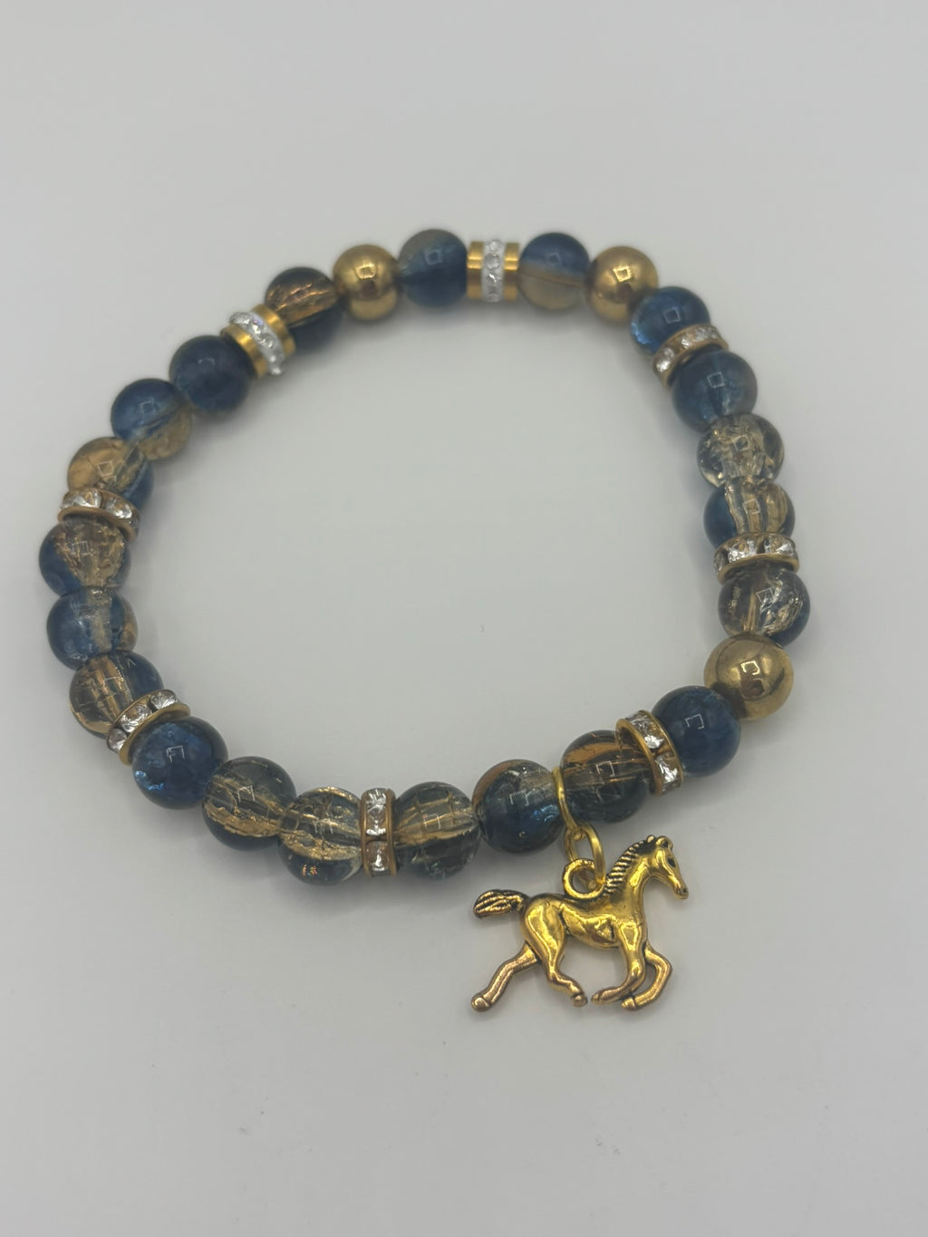 The Blue & Golden Horse Women's Bracelet