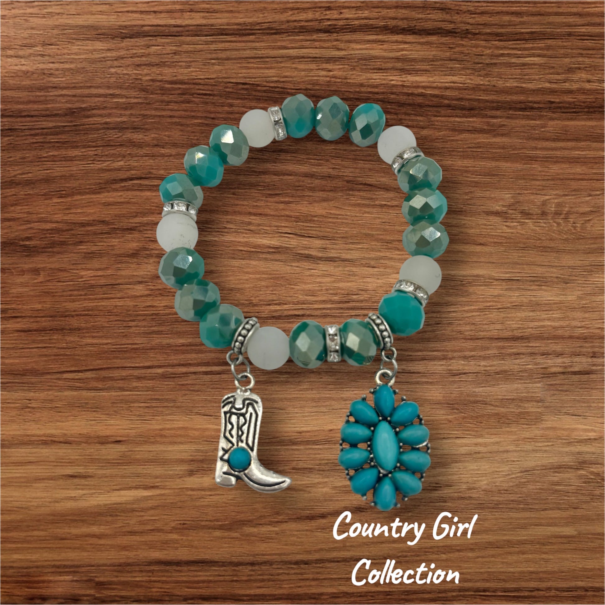 Country Girl - Turquoise Boot Women's Bracelet